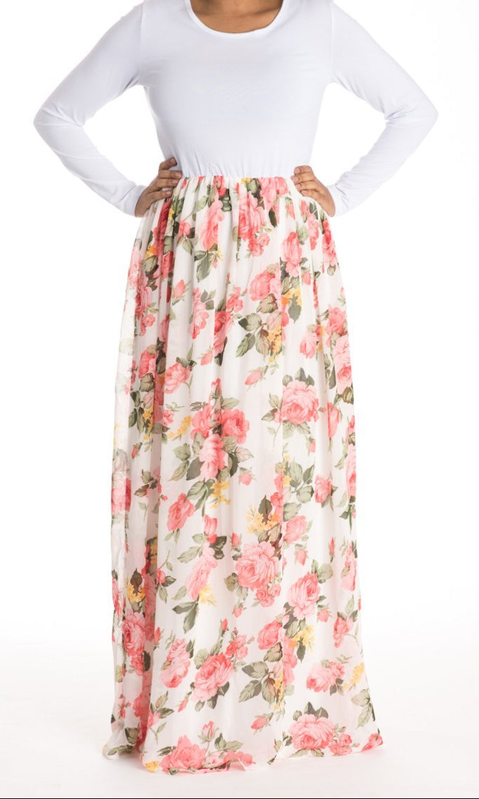 White Summer Blossom DRESS Kabayare
