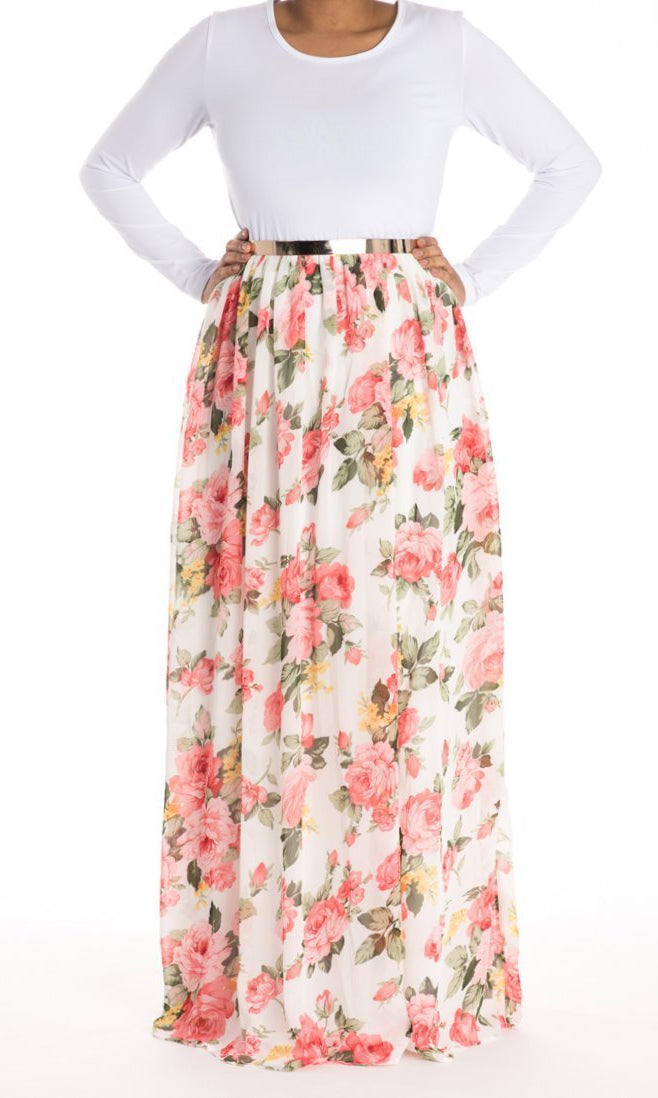 White Summer Blossom DRESS Kabayare