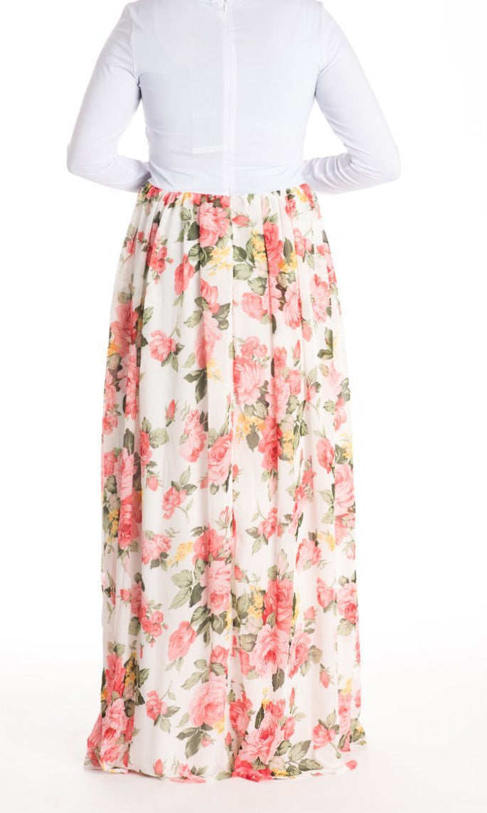 White Summer Blossom DRESS Kabayare