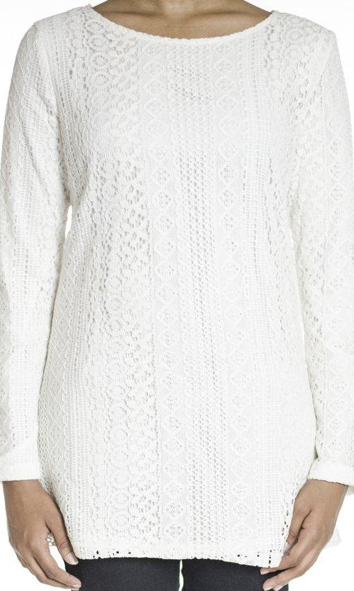 White True lace top Kabayare