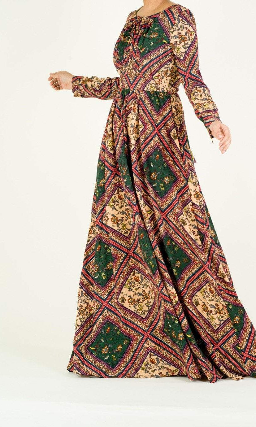 yasmine long sleeve maxi dress Kabayare