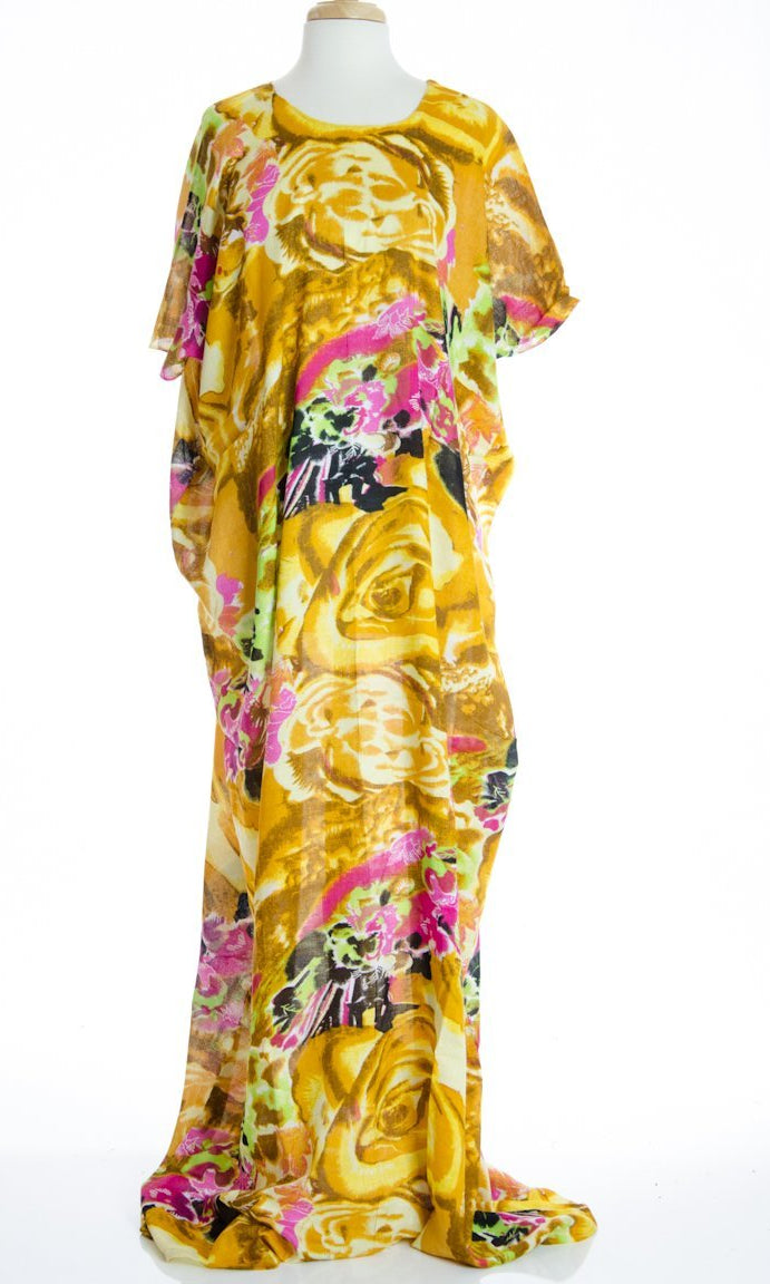Yellow Blossom Bati Dress Kabayare