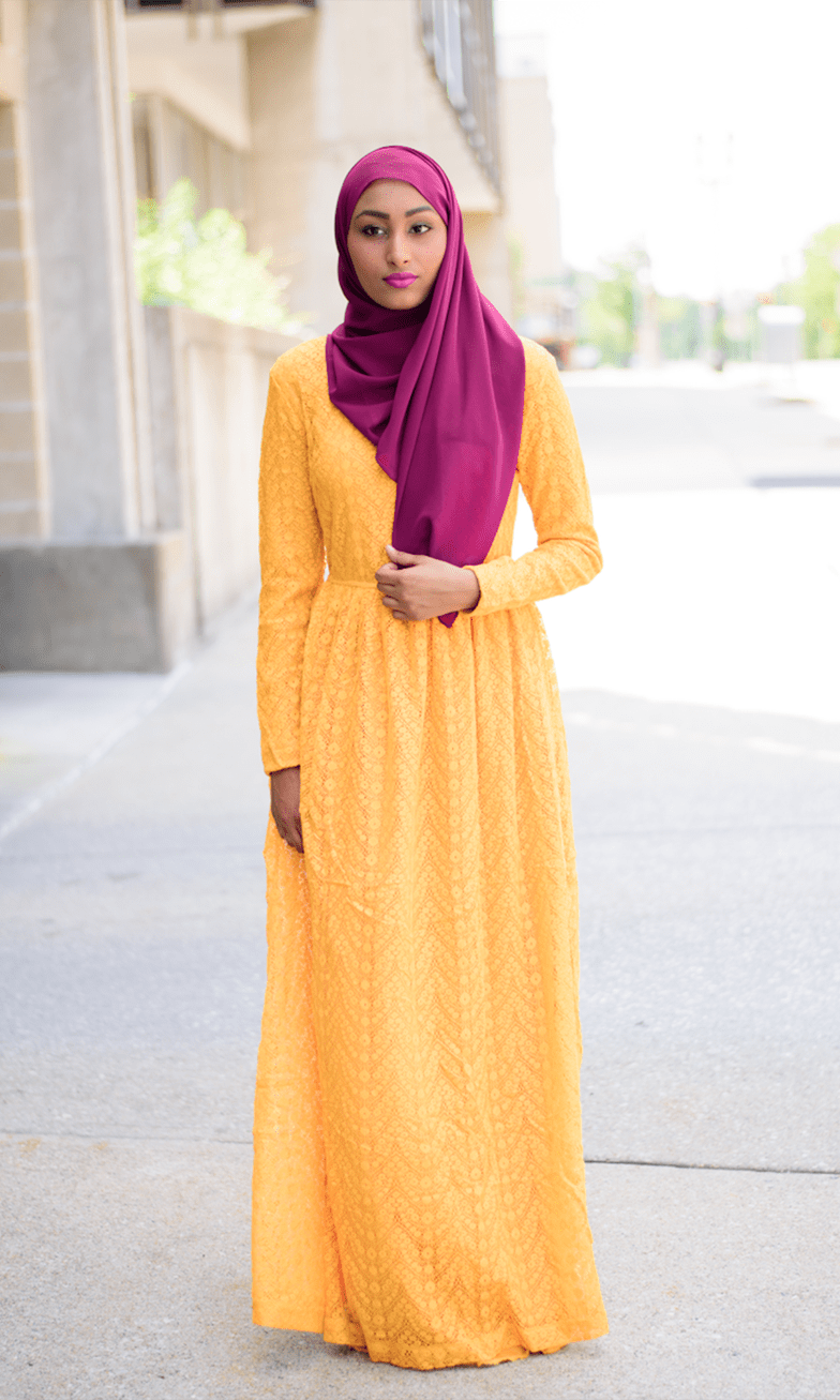 Yellow eye-lash dress Kabayare