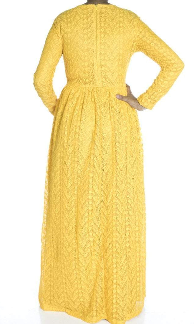 Yellow eye-lash dress Kabayare