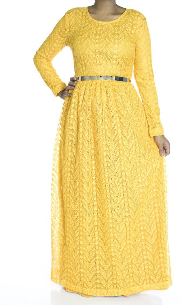 Yellow eye-lash dress Kabayare