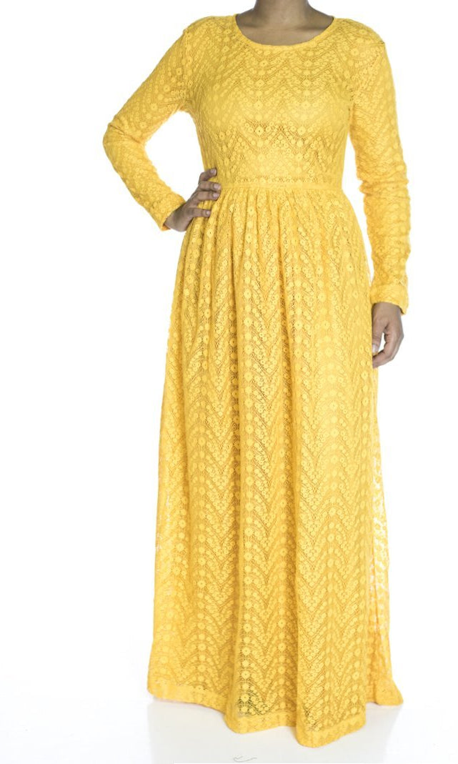 Yellow eye-lash dress Kabayare