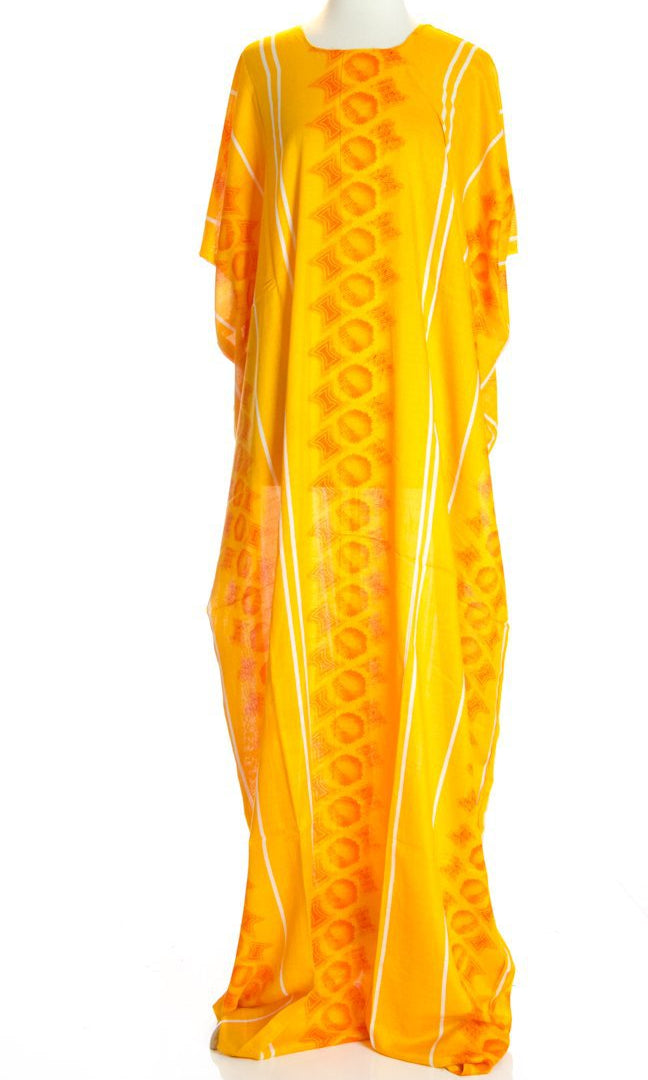 Yellow hourglass bati dress Kabayare