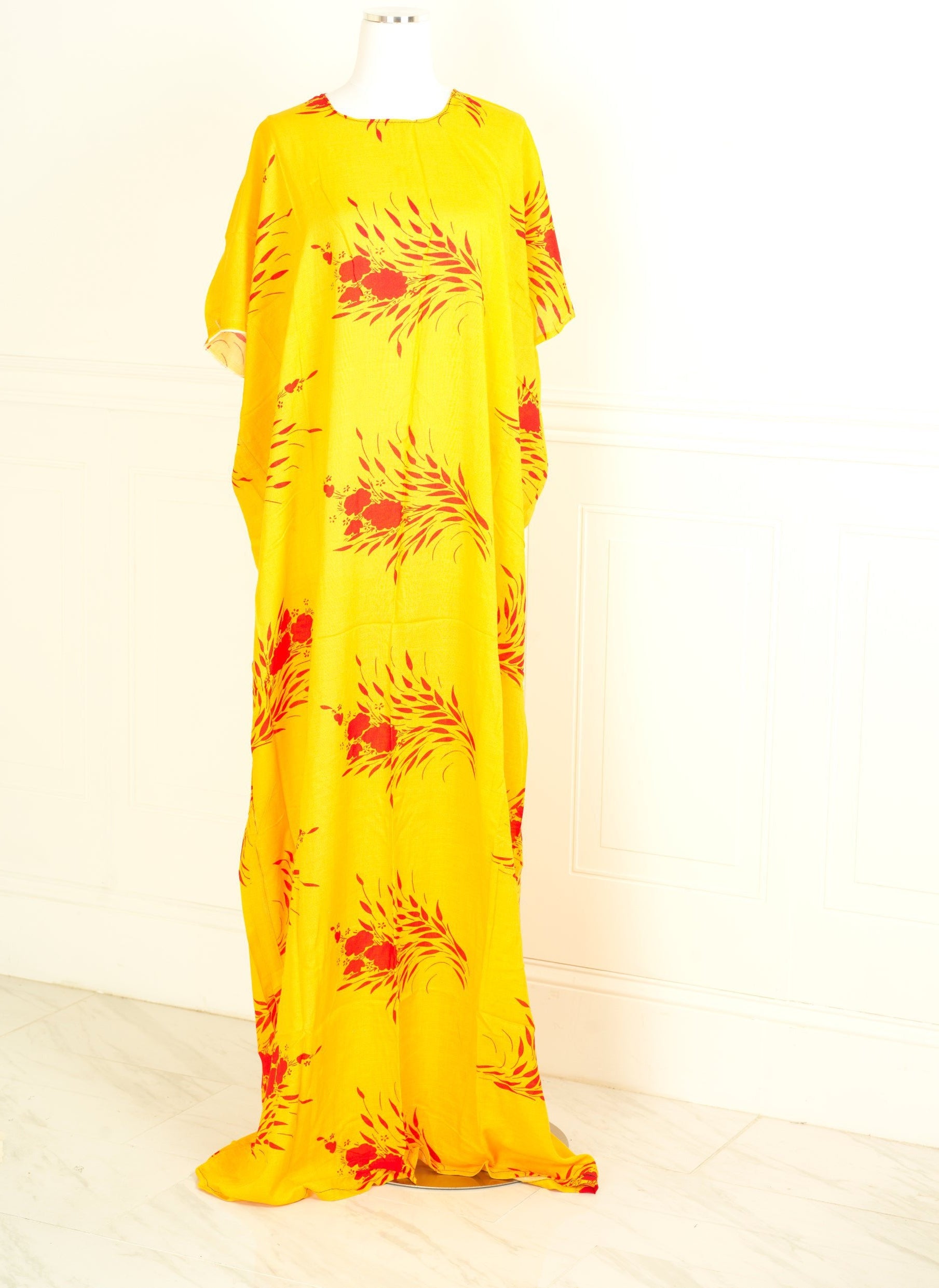 yellow lover print bati dress KF