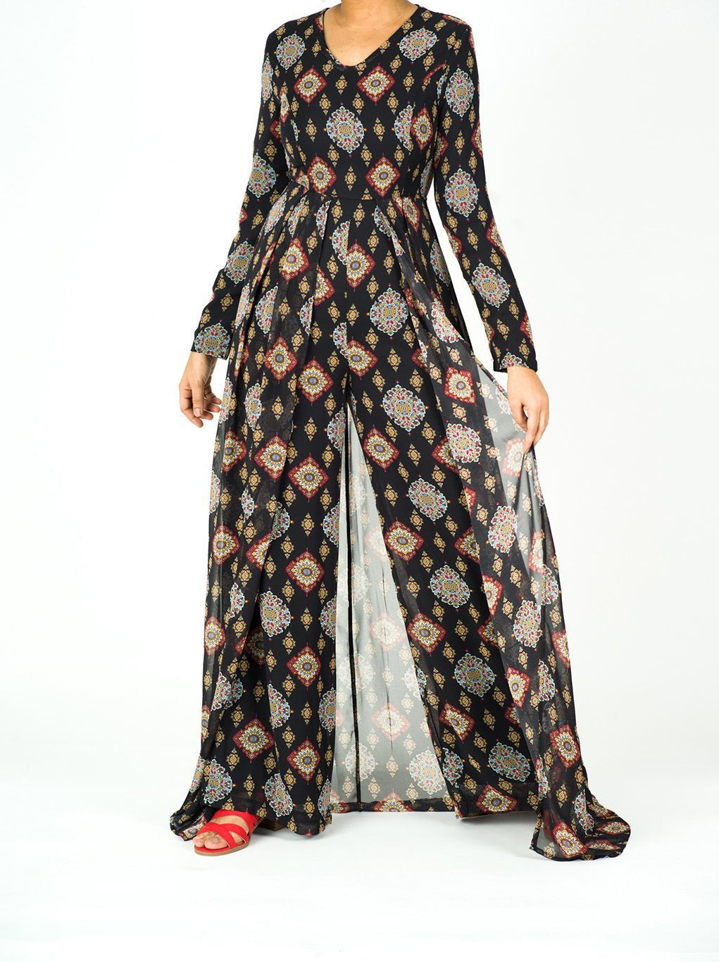 Zenovia long sleeve playsuit Kabayare