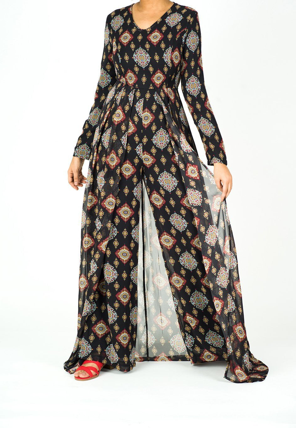 Zenovia long sleeve playsuit Kabayare