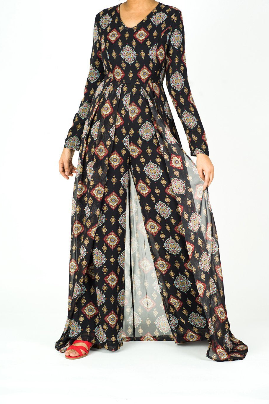 Zenovia long sleeve playsuit Kabayare