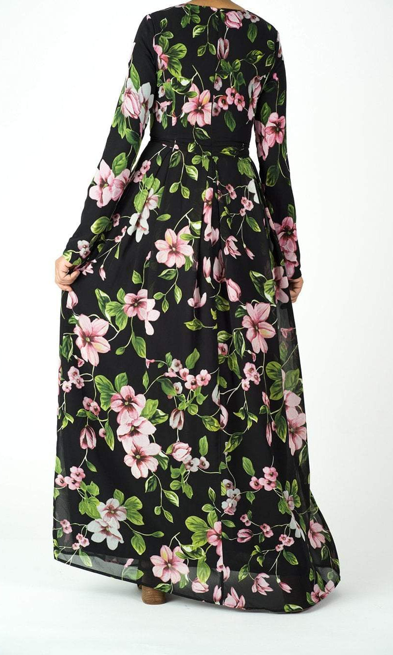 zinnia floral Maxi dress Kabayare