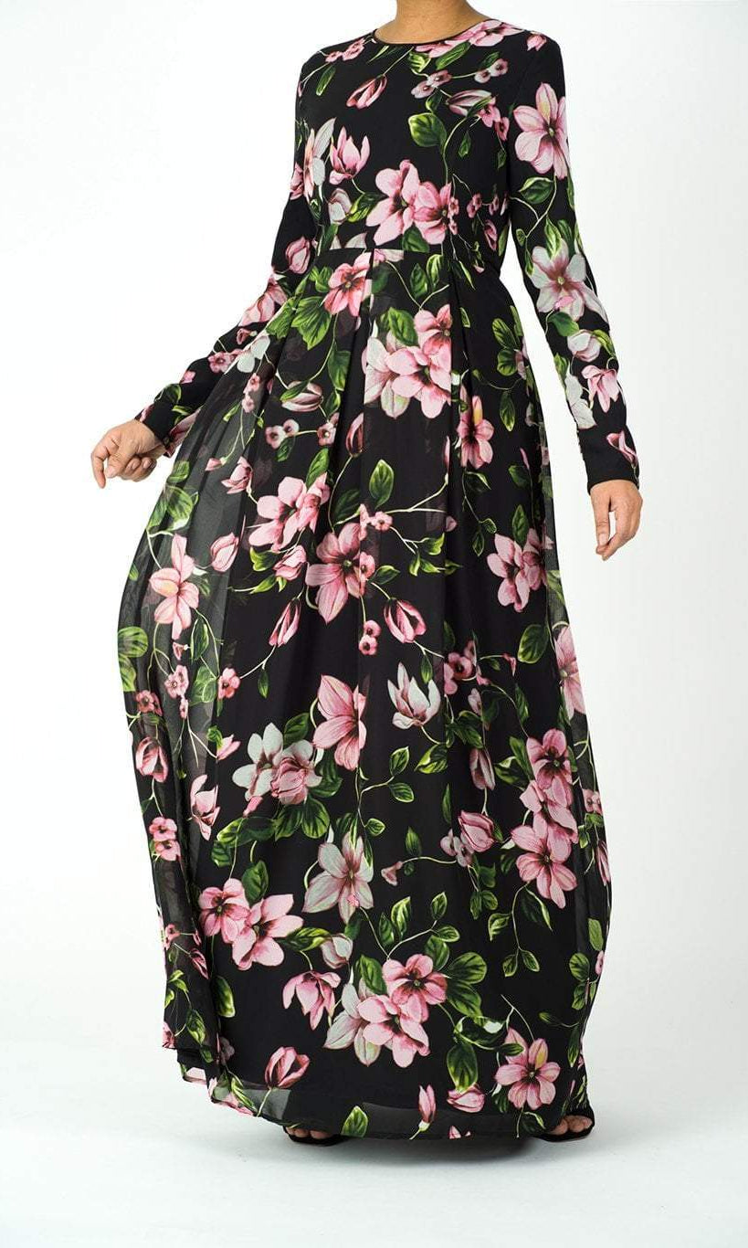 zinnia floral Maxi dress Kabayare