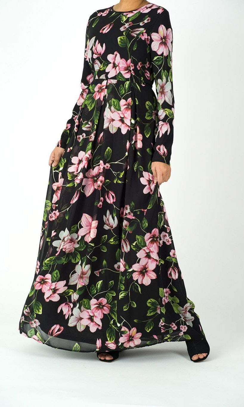 zinnia floral Maxi dress - Kabayare Fashion (5319134314645)