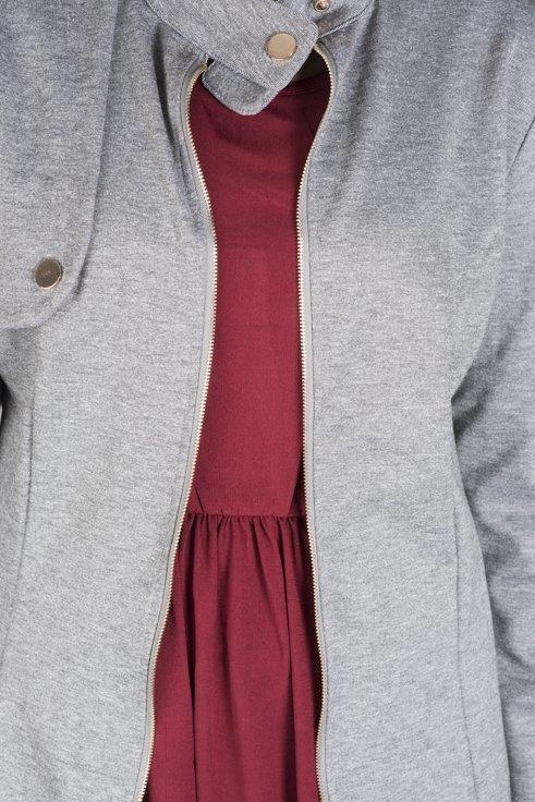 zipper maxi cardigan Kabayare