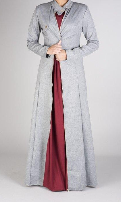 zipper maxi cardigan Kabayare