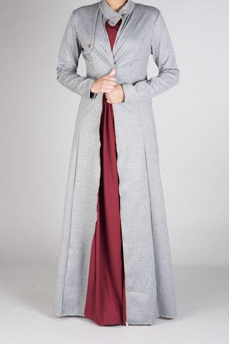 zipper maxi cardigan Kabayare