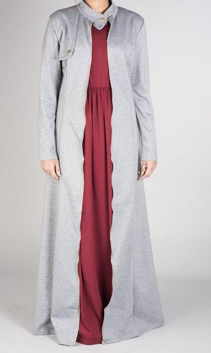 zipper maxi cardigan Kabayare