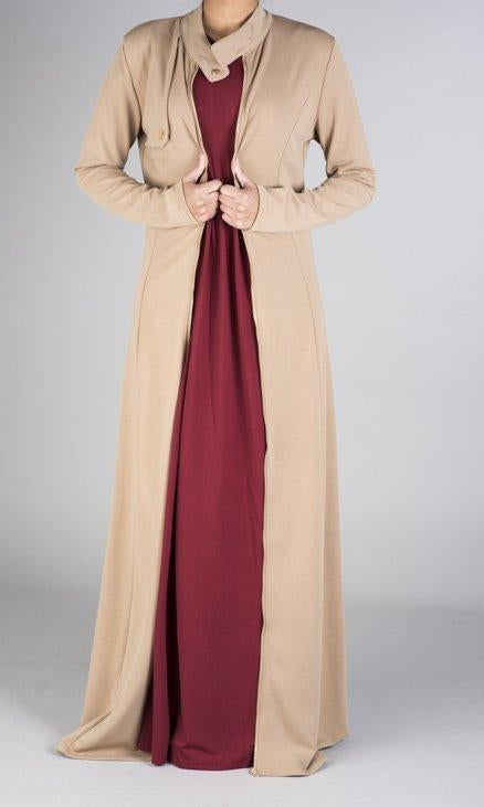 zipper maxi cardigan Kabayare