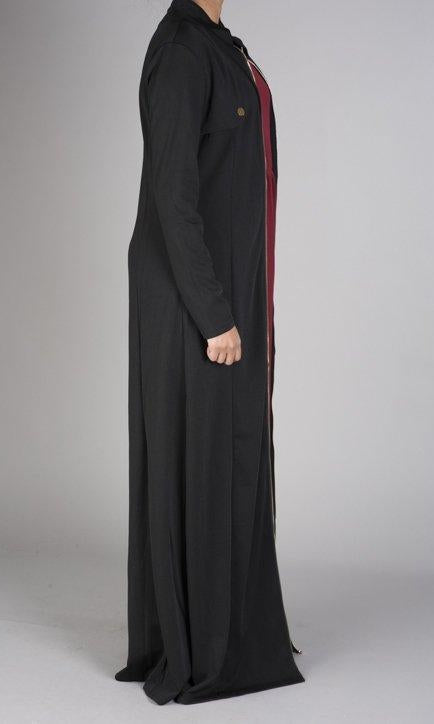 zipper maxi cardigan Kabayare