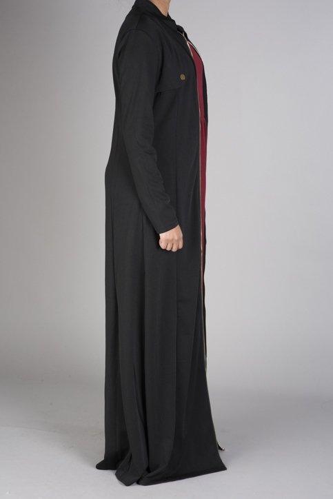 zipper maxi cardigan Kabayare