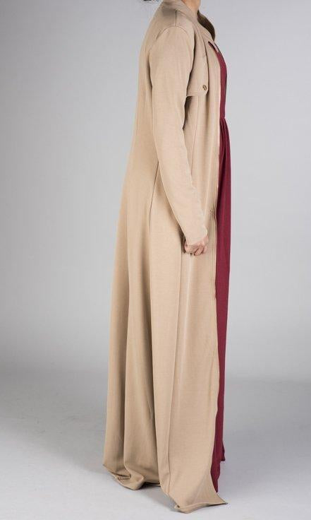 zipper maxi cardigan Kabayare