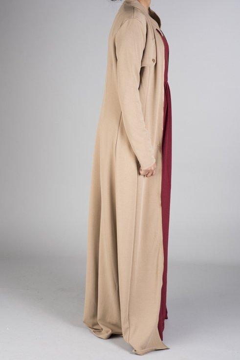 zipper maxi cardigan Kabayare