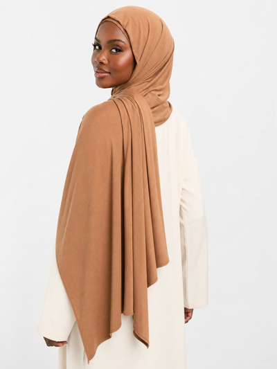 Latte Caramel Premium Jersey Hijab