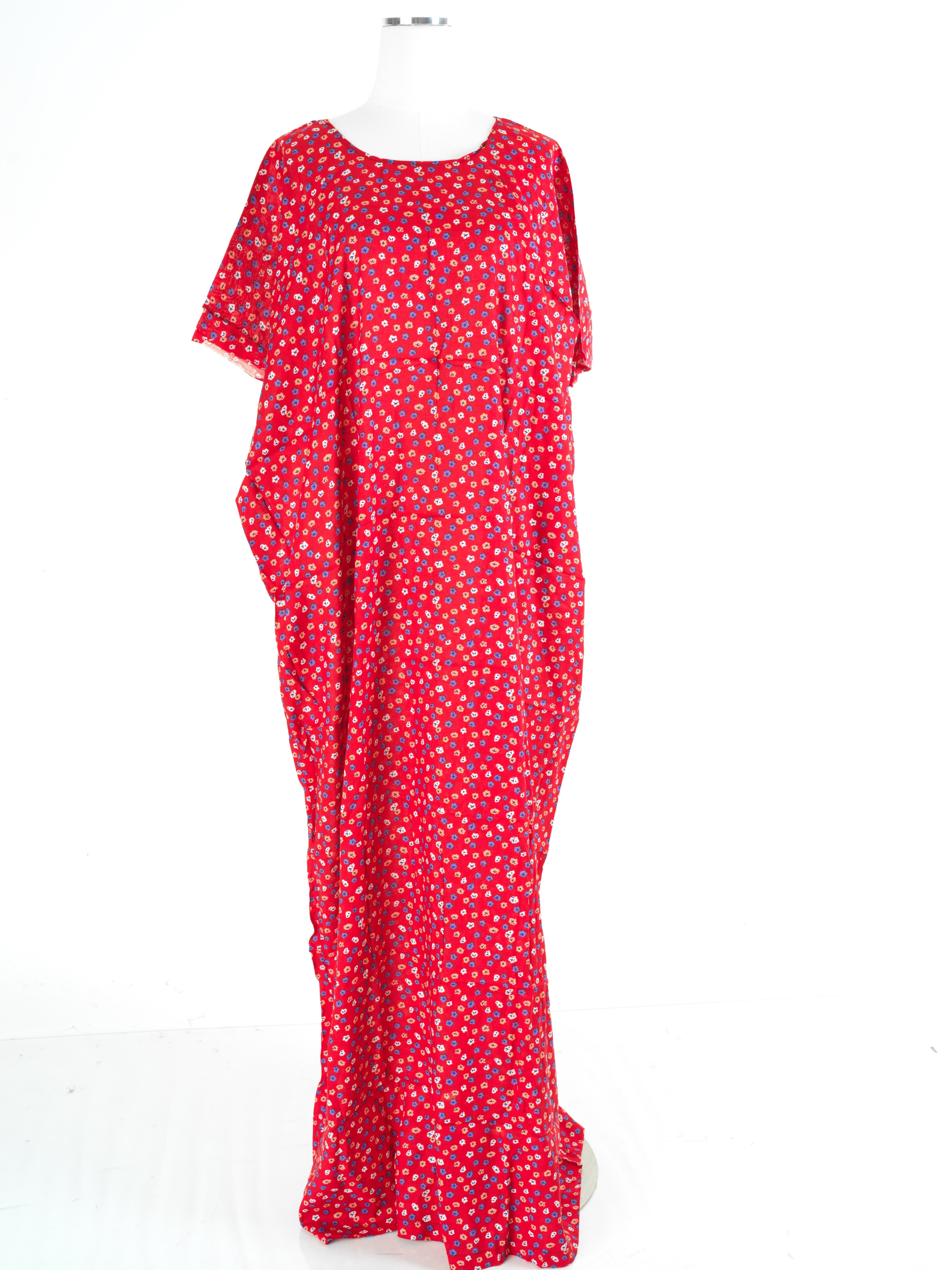 Red Floral Bati Dress
