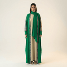 Abaya set Moroccan print Kabayare