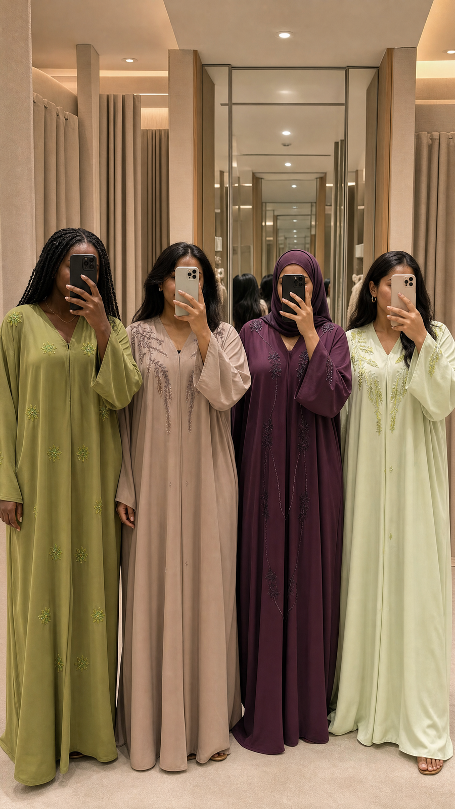 Friends who were abayas together, stay together! 