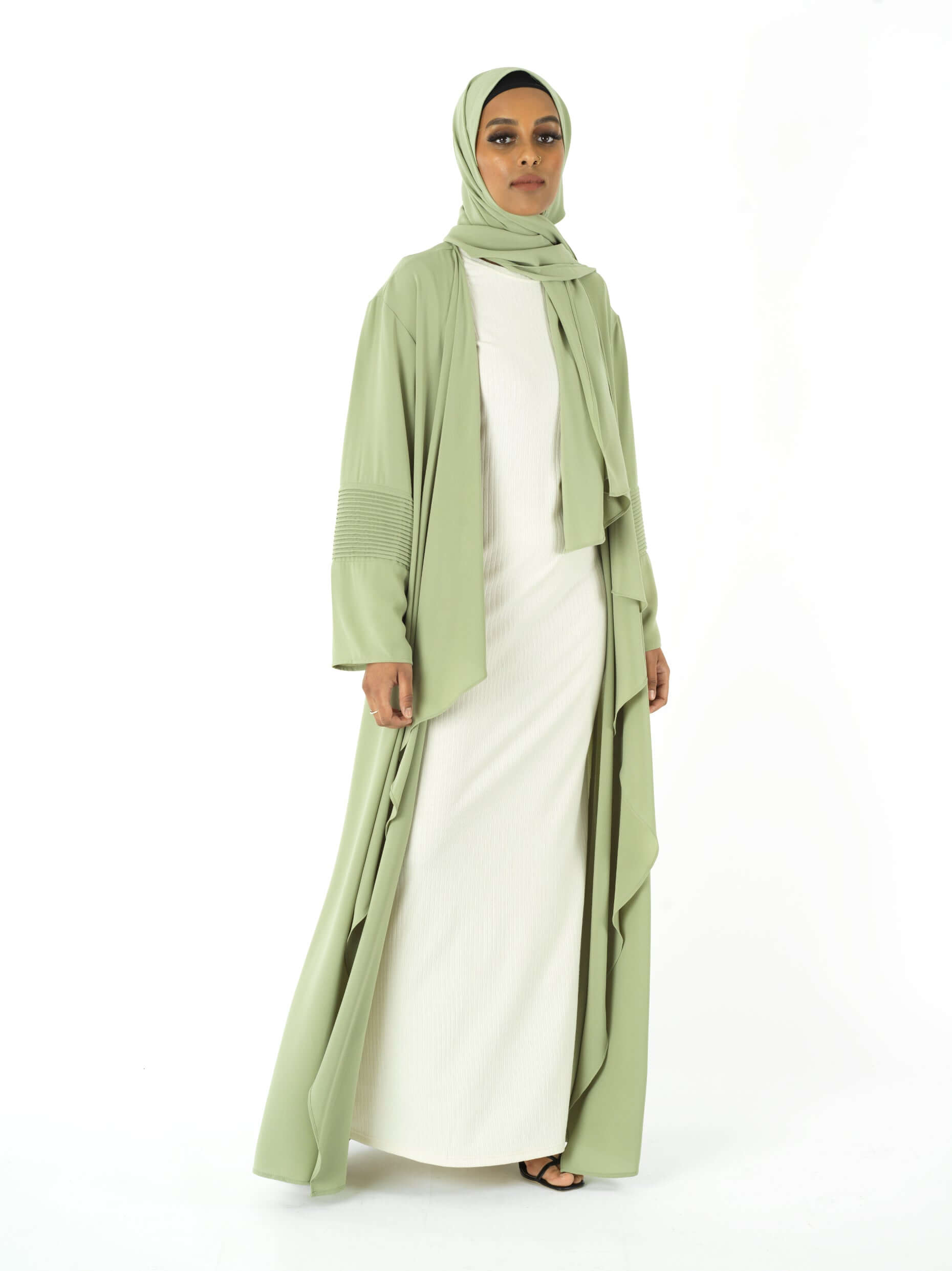 Angelina draped abaya set Kabayare