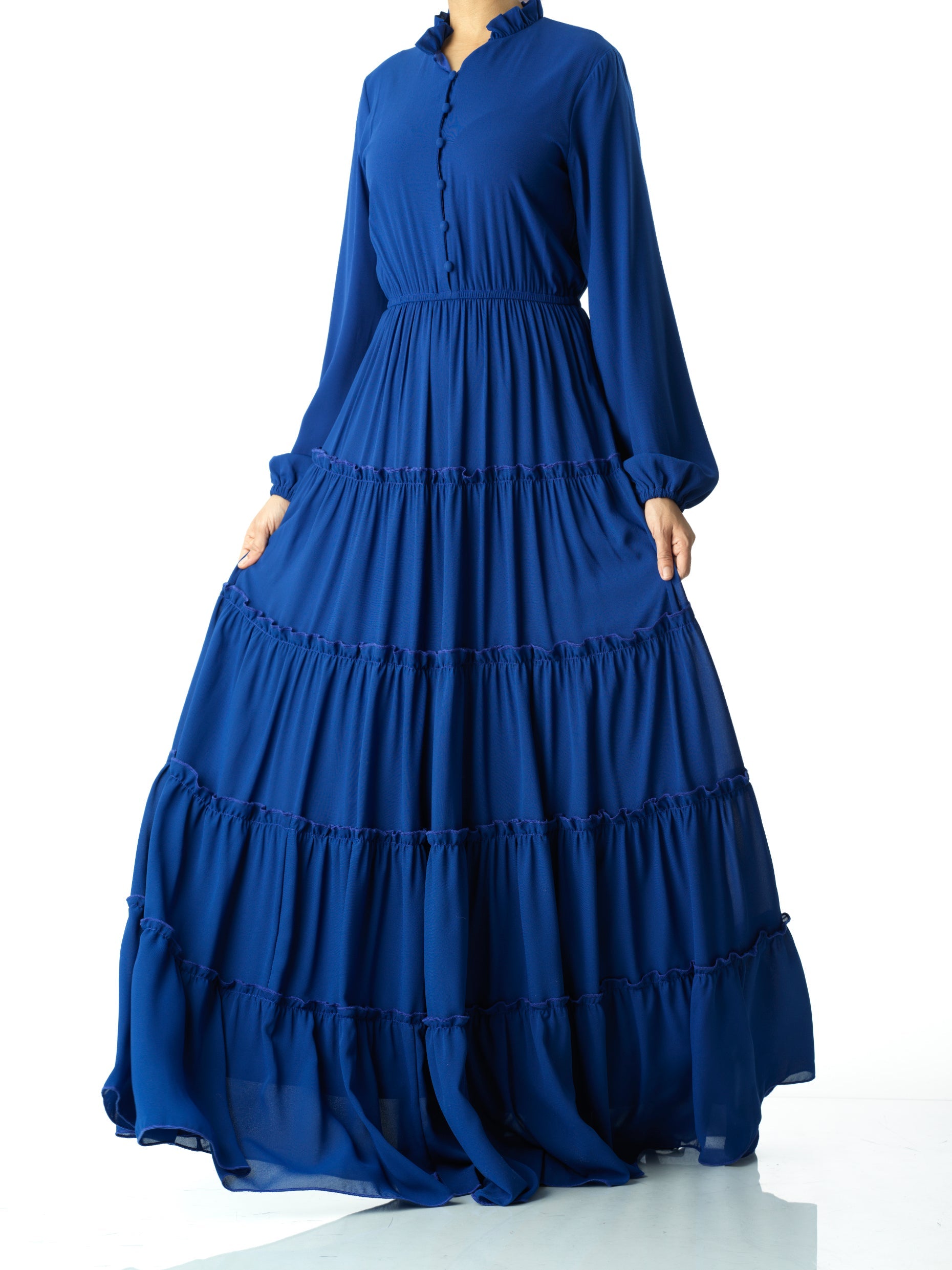 Anitta tiered chiffon maxi dress