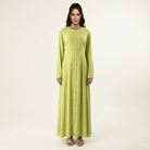Apple green Manal button down Modal dress Kabayare