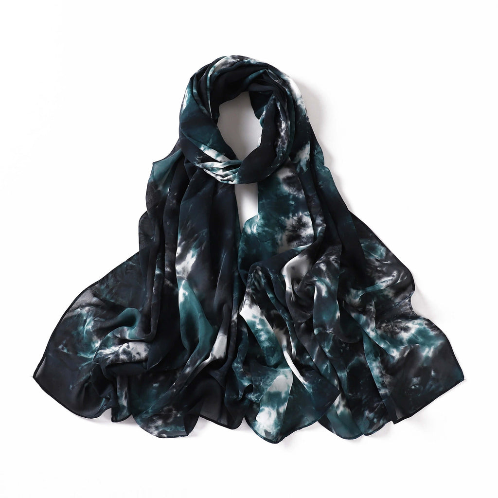 beautiful chiffon Tie Dye Chiffon hijab Kabayare