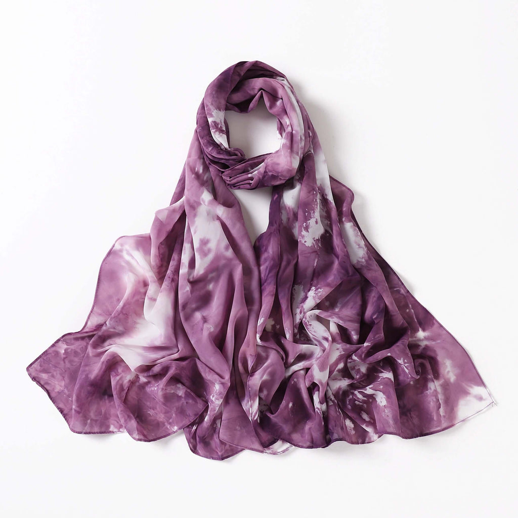 beautiful chiffon Tie Dye Chiffon hijab Kabayare