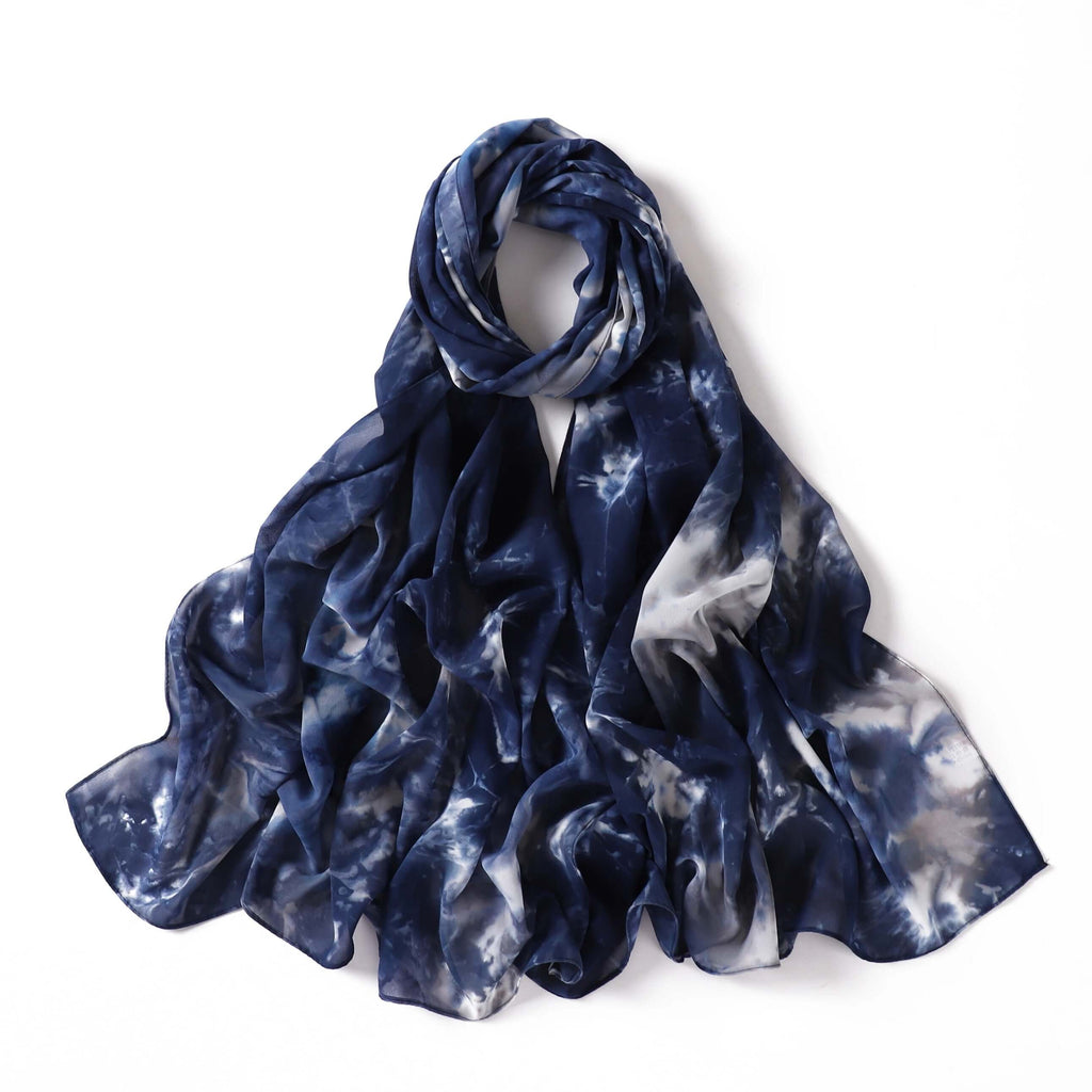 Beautiful chiffon Tie Dye Chiffon hijab Kabayare