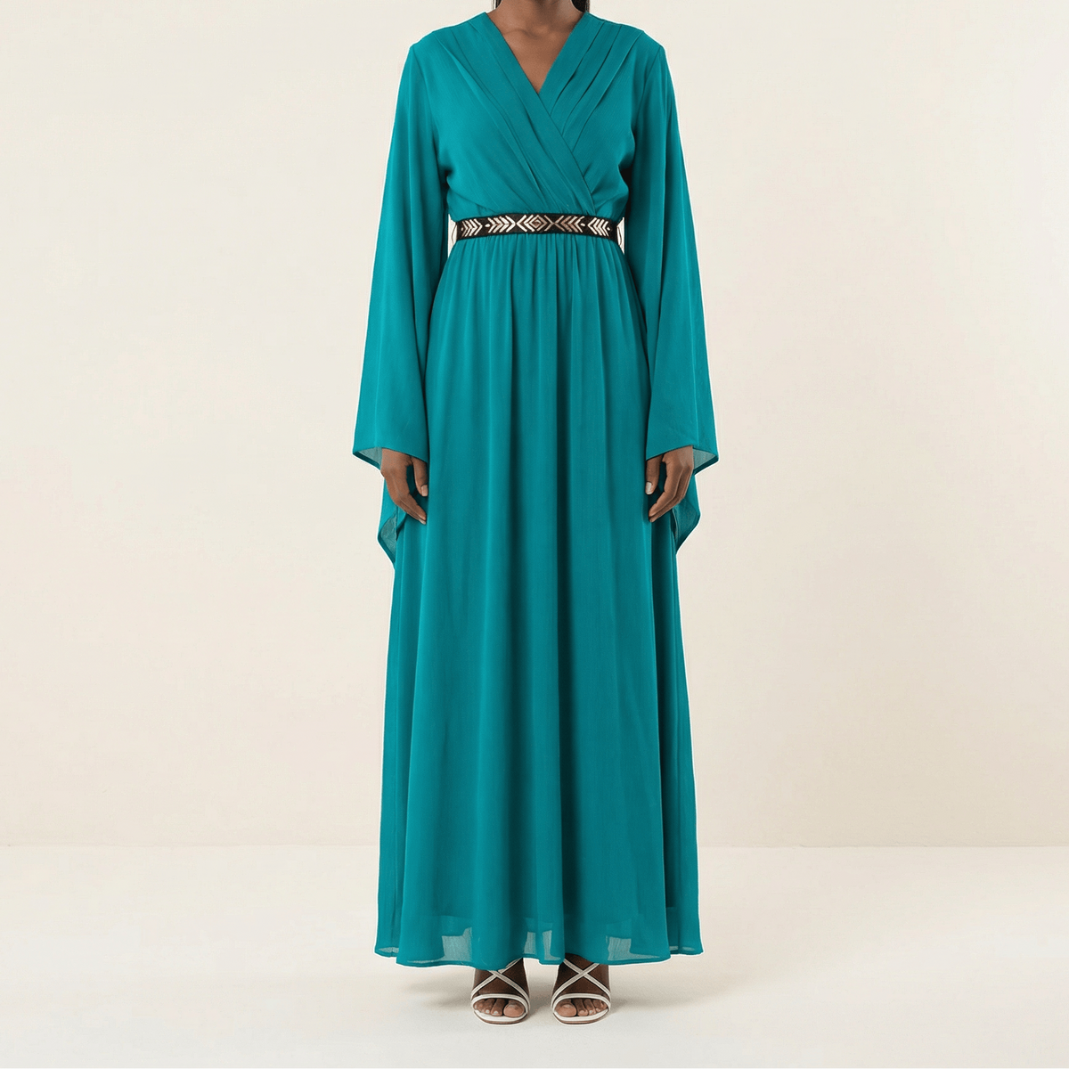 Bell sleeve ballerina maxi dress Kabayare