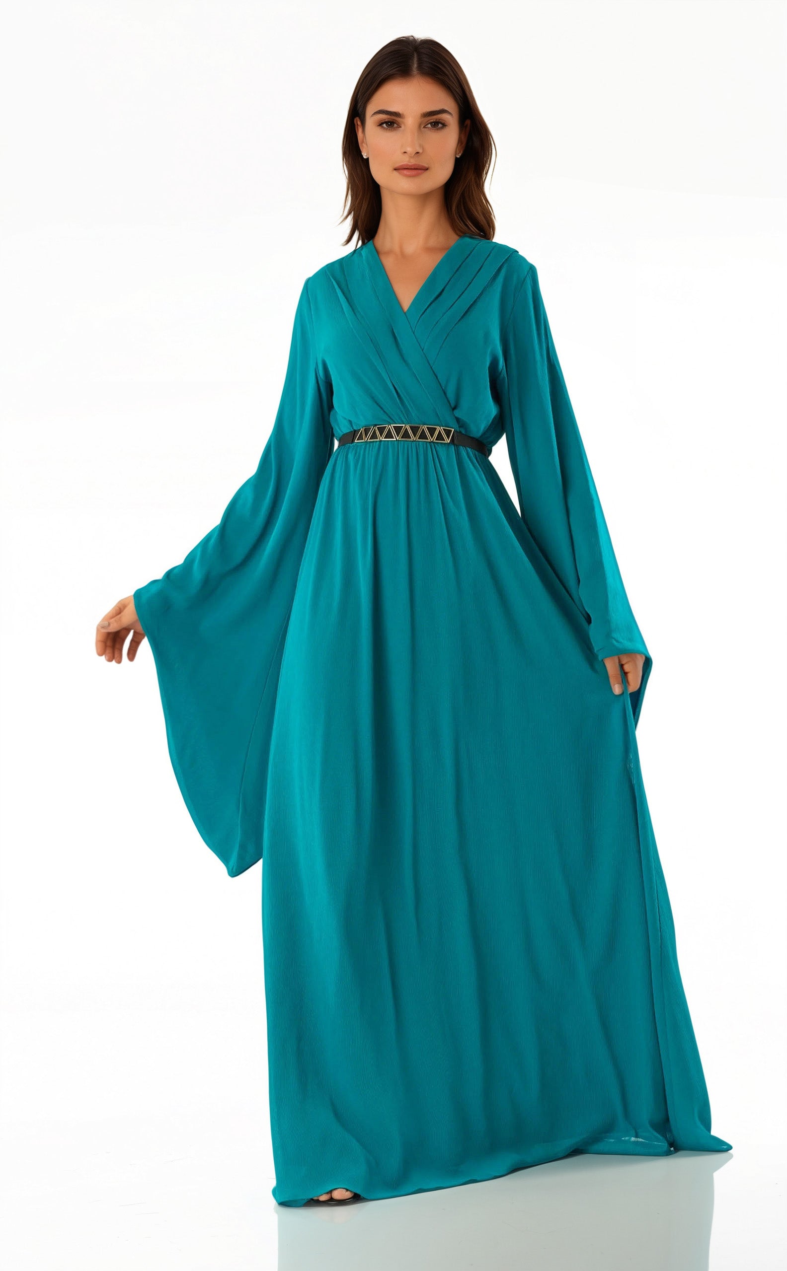 Bell sleeve ballerina maxi dress Kabayare