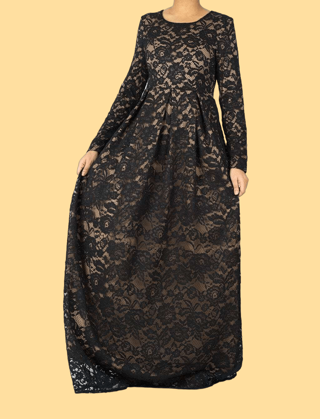 Black GARDEN LACE DRESS Kabayare