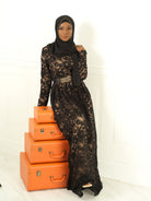 Black GARDEN LACE DRESS Kabayare