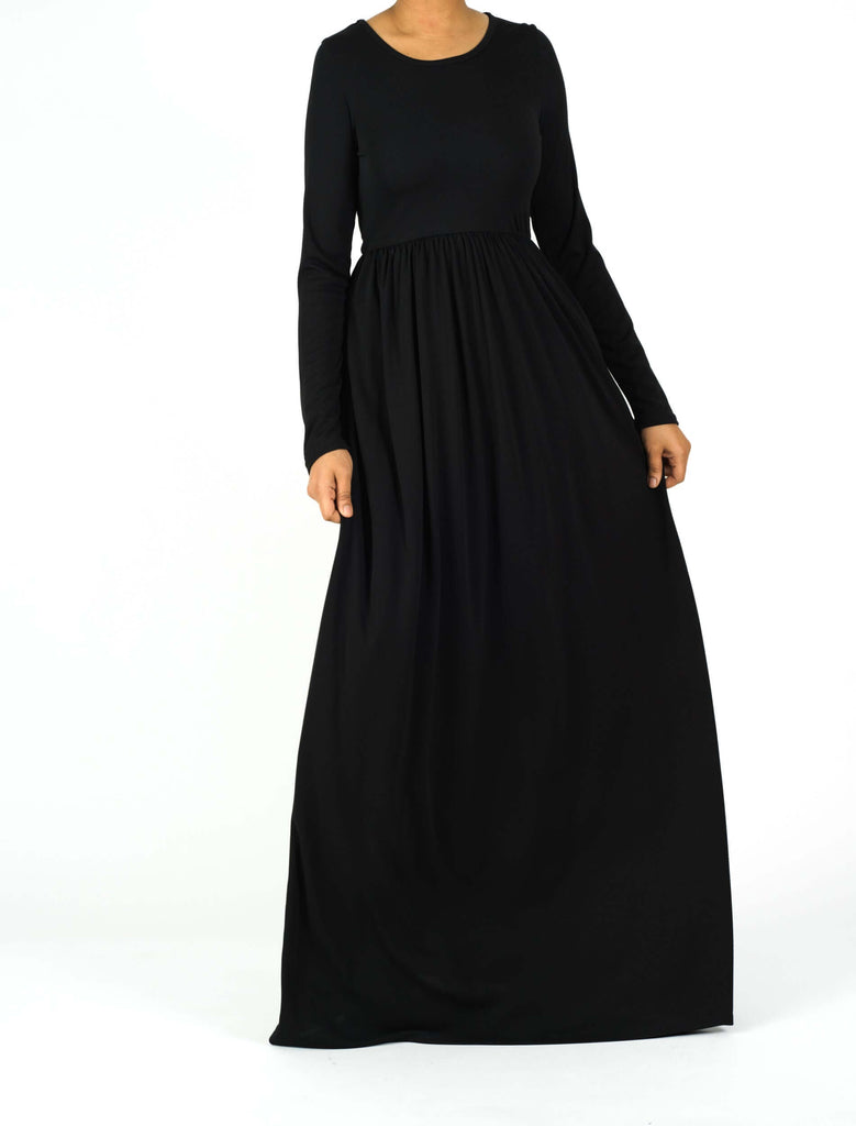 Black original Milk Silk Maxi Dress Kabayare