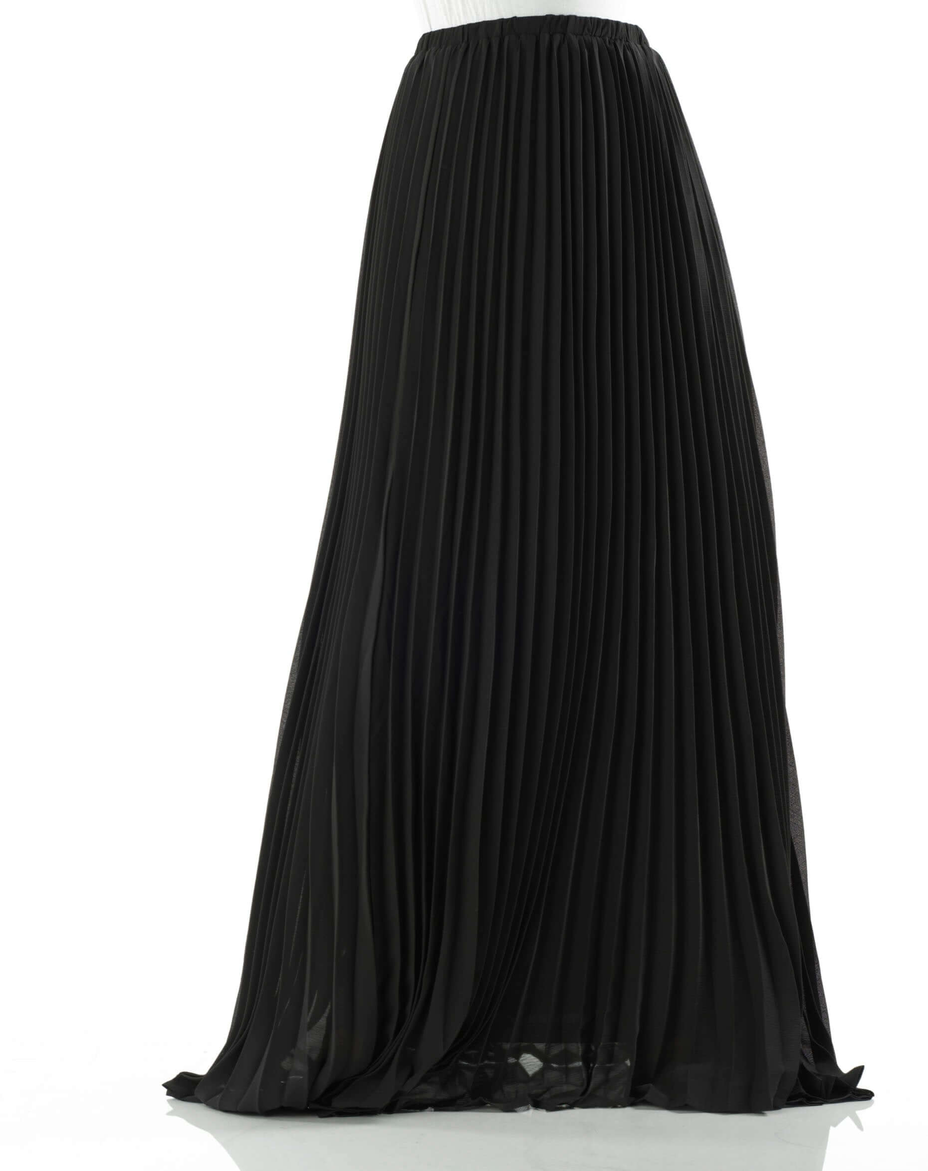 High Waist Long Women Elegant Office Lady Metallic Satin Maxi Pleated –  jetechband