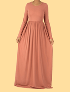 Blush Original Milk Silk modest Maxi Dress Kabayare