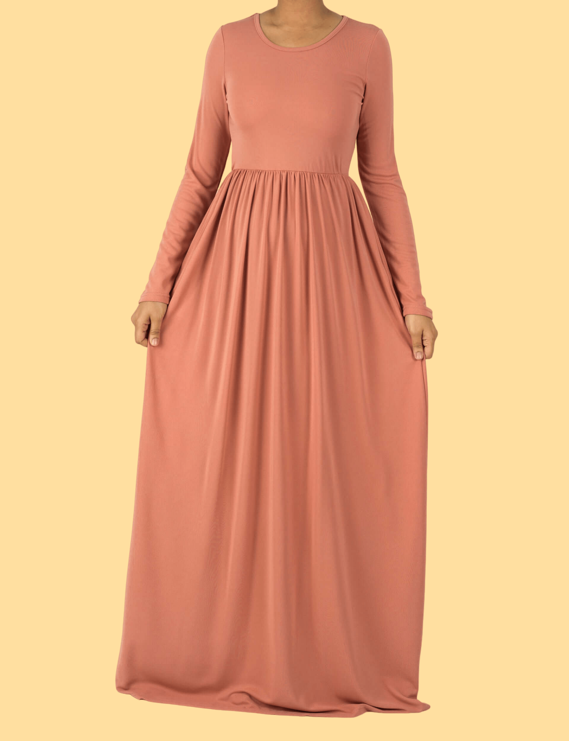 Blush Original Milk Silk modest Maxi Dress