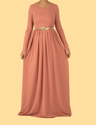 Blush Original Milk Silk modest Maxi Dress Kabayare