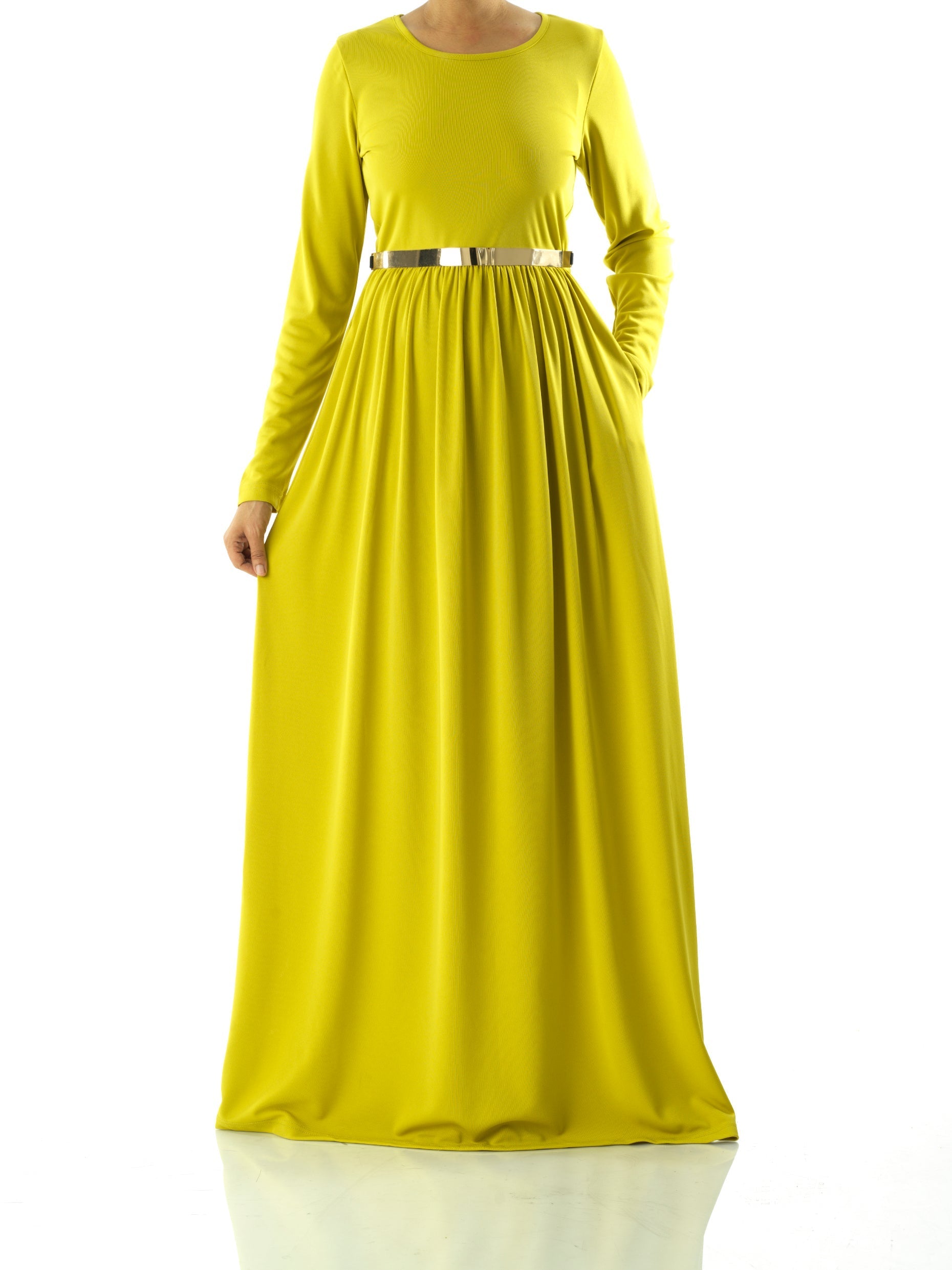 Chartreuse original Milk Silk Maxi Dress Kabayare