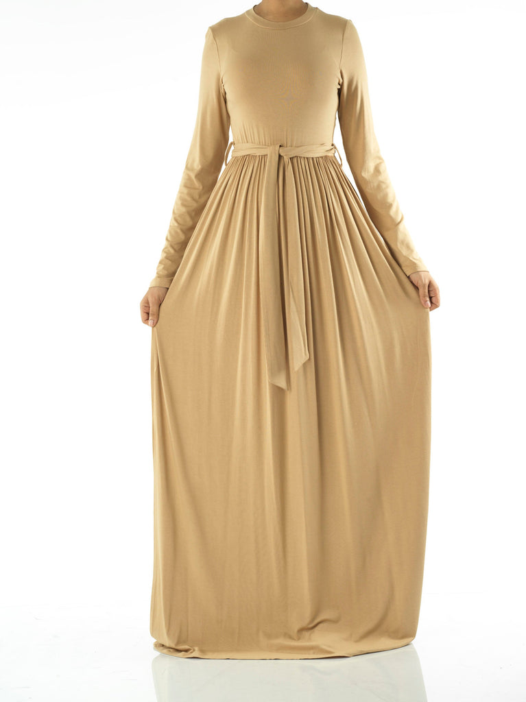 Copy of Cinnamon Cotton Candy Jersey Maxi  Dress Kabayare