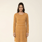Cotton-striped midi top Kabayare