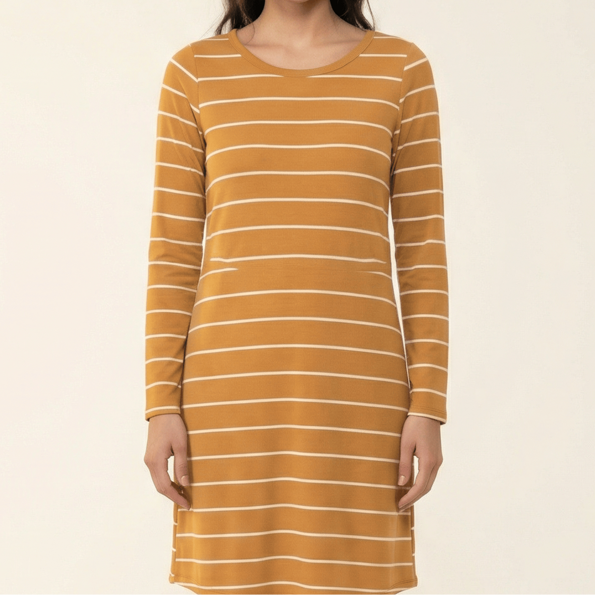 Cotton-striped midi top Kabayare